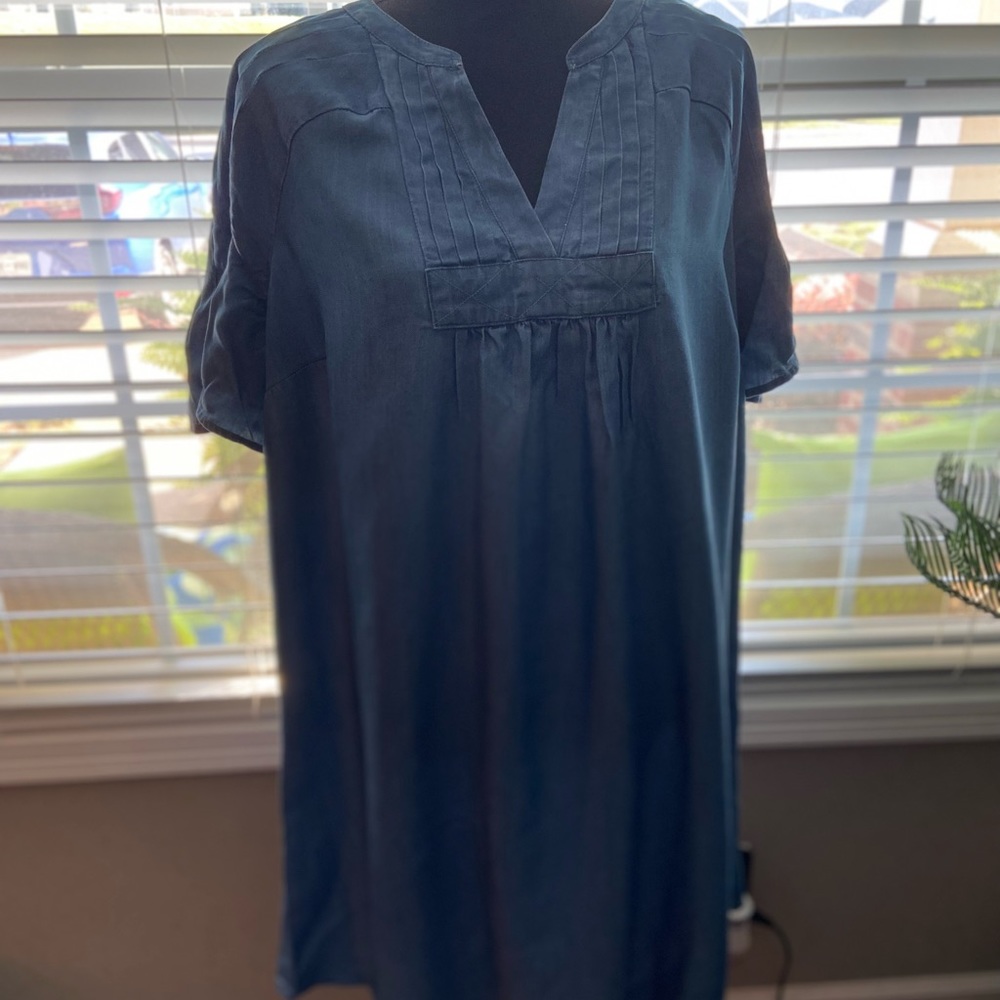 Curvy by Belk Chambray Dress